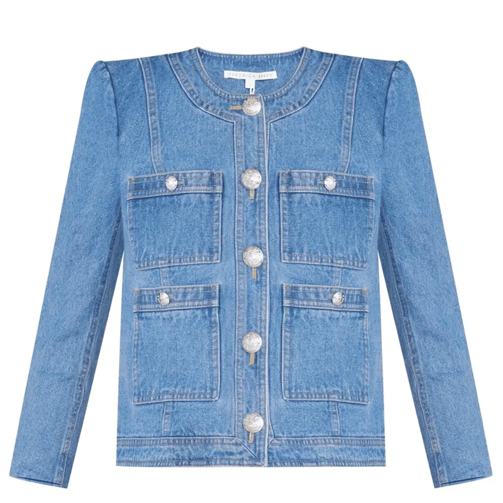 VERONICA BEARD Ferazia Denim Jacket - Picture 9 of 10